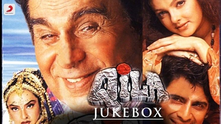 Movie poster of 1998 film, Qila starring Dilip Kumar, Rekha, Mamta Kulkarni and Mukul Dev