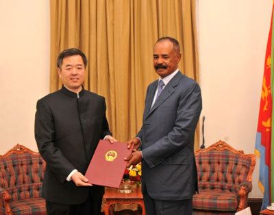 Qiu Xuejun Chinas Ambassador to Eritrea Qiu Xuejun Presented Credentials to