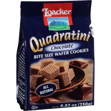 Quadratini Loacker Quadratini Chocolate Wafer Cookies 882 oz Pack of 8