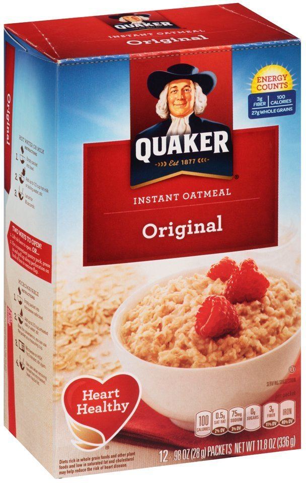 Quaker Instant Oatmeal EWG39s Food Scores Quaker Instant Oatmeal Original