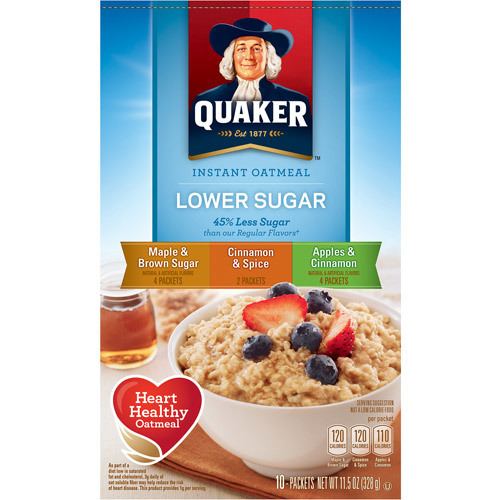 Quaker Instant Oatmeal Review Quaker Lower Sugar Instant Oatmeal Root Simple