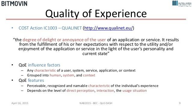 quality of experience thesis