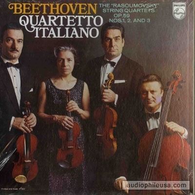 Quartetto Italiano Beethoven Quartetto Italiano Rasoumovsky String