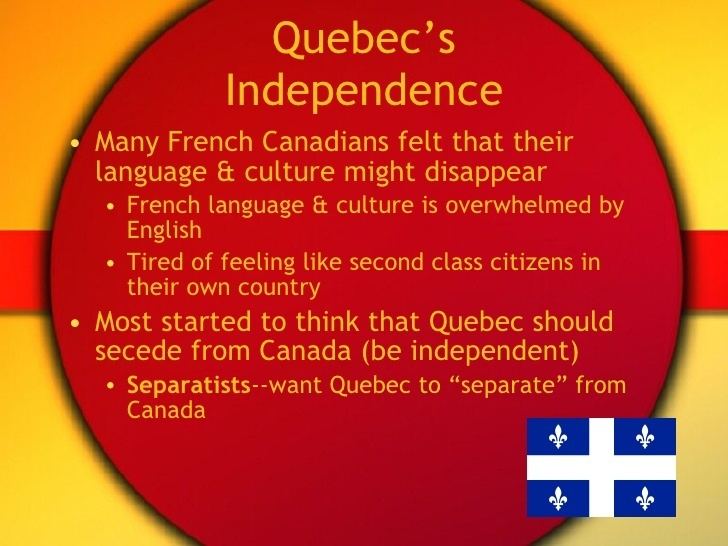 Quebec sovereignty movement Quebec Independence Movement