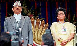 Queen Aishwarya of Nepal BBC NEWS South Asia Aishwarya Nepal39s forceful queen