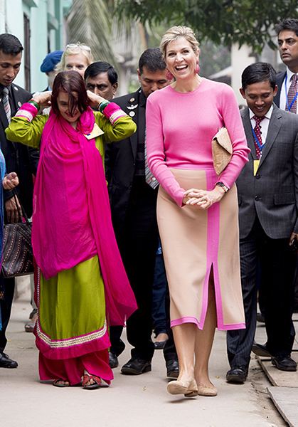 Queen Máxima of the Netherlands Queen Mxima of the Netherlands visits Bangladesh