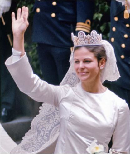 Queen Silvia of Sweden The Royal Order of Sartorial Splendor Wedding Wednesday