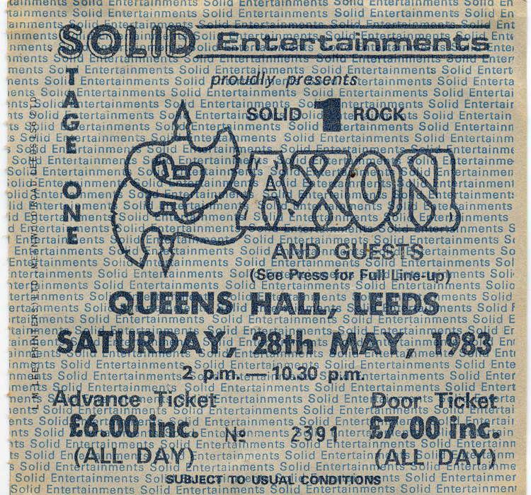 Queens Hall, Leeds Saxon Twisted Sister Girlschool Anvil Spider Queens Hall