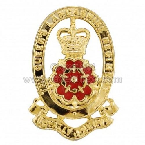 Queen's Lancashire Regiment Queens Lancashire Regiment Gold Cap Badge