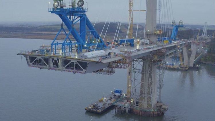 Queensferry Crossing New 14bn Queensferry Crossing from the air BBC News