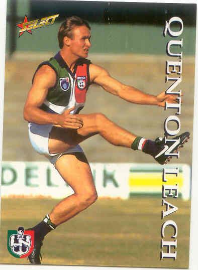 Quenton Leach 1995 Select AFL series 1 235 Quenton LeachFremantle eBay