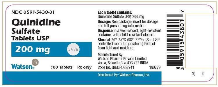 Quinidine Quinidex Extentabs Quinidine Sulfate FDA Package Insert amp Drug