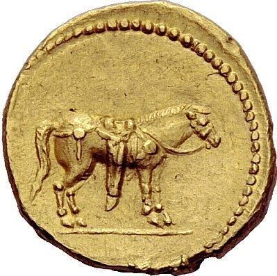 Quintus Labienus Roman Rep Quintus Labienus Parthicus Aureus 40 AR 815g