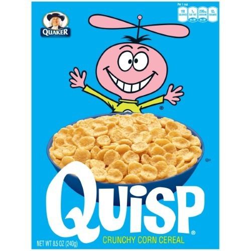 Quisp Quaker Quisp Crunchy Corn Cereal 85 Oz Jetcom