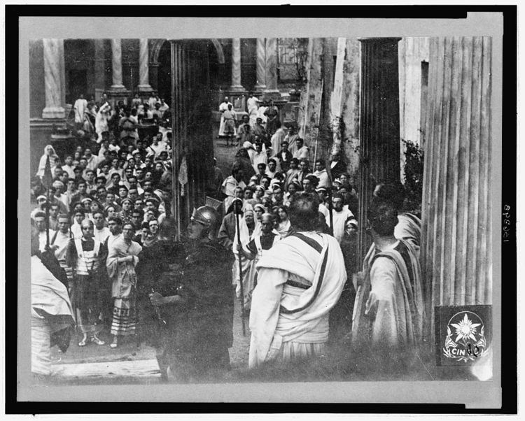 Quo Vadis (1913 film) Scene from the 1913 Italian silent film Quo Vadis Library of