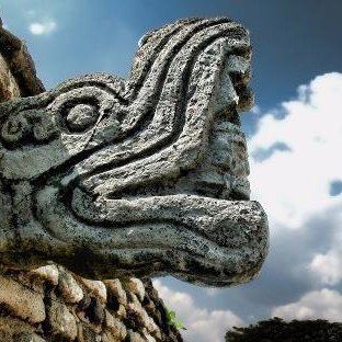 Representation of Q'uq'umatz, the feathered serpent. Mixco Viejo,... |  Download Scientific Diagram