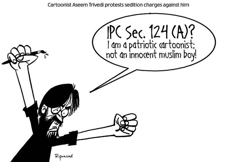 R Prasad R Prasad on cartoonist Aseem Trivedi Daily Mail Online