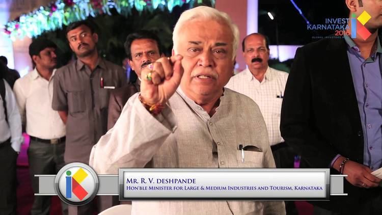 R. V. Deshpande Invitation to IK2016 R V Deshpande Minister for Large Medium