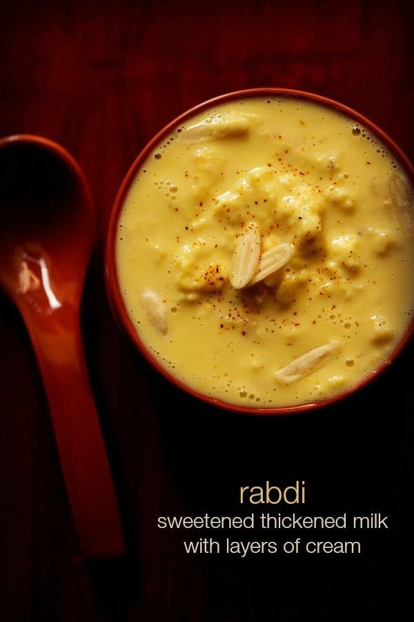 Rabri rabri recipe how to make rabdi or rabri recipe indian sweets