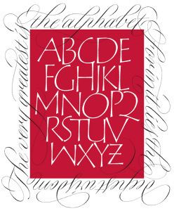 Rachel Yallop Calligraphic Collaboration with Michael Clark and Rachel Yallop