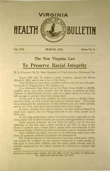 Racial Integrity Act of 1924