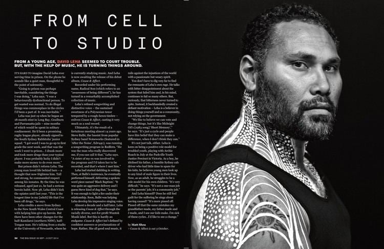 Radical Son Matt SheaThe Big Issue story Radical Son From Cell to Studio