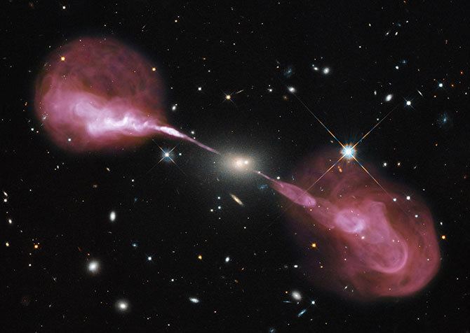 Radio galaxy NASA A MultiWavelength View of Radio Galaxy Hercules A