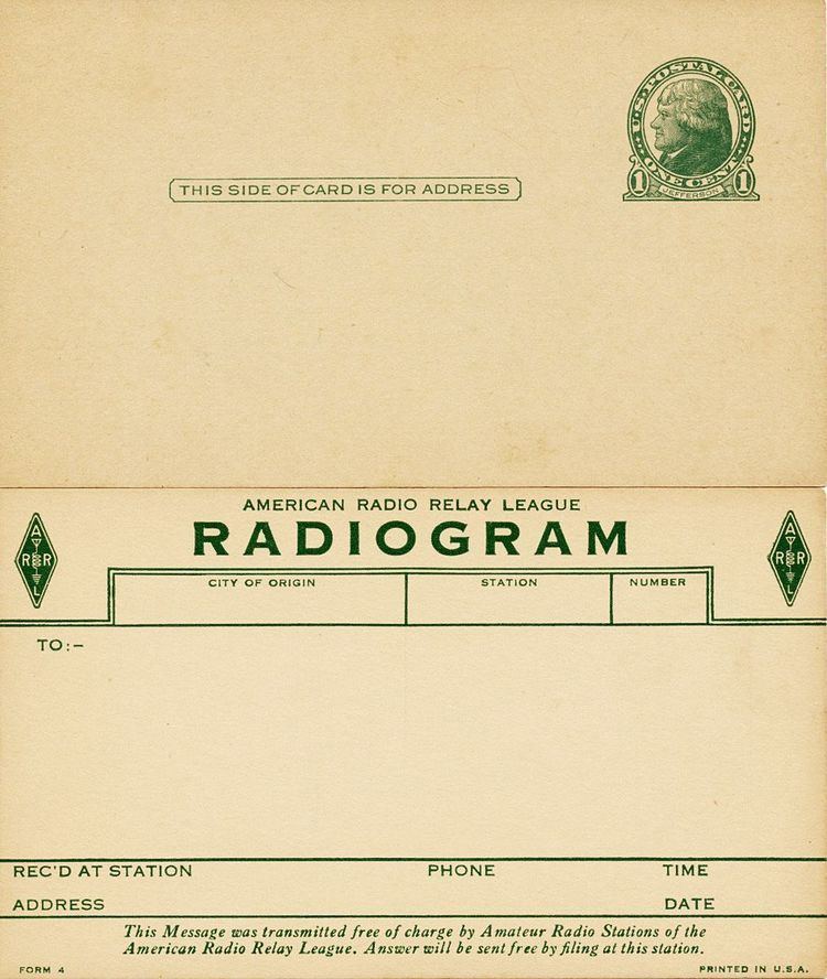 Radiogram (message)