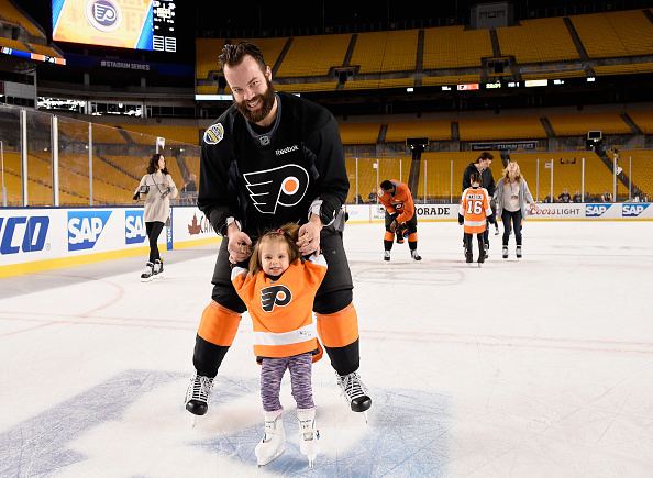 Radko Gudas The Flyers and their families take the ice Radko Gudas daughter is