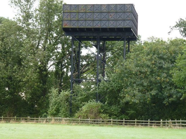 RAF Glatton Water tower at Conington RAF Glatton Richard Humphrey ccbysa