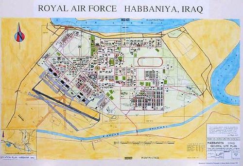 RAF Habbaniya RAF Habbaniya Iraq map Steve Davies Flickr