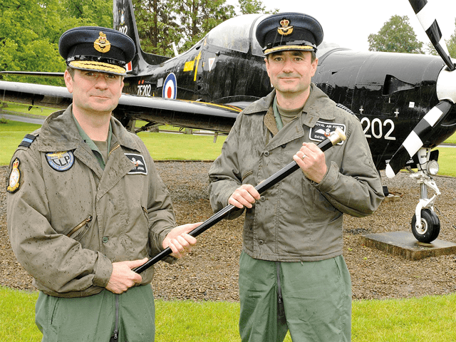 RAF Linton-on-Ouse Historic baton handed over at RAF LintononOuse Linton Link Online