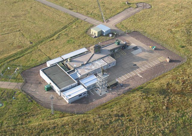 An aerial view of some facilities in RAF Spadeadam