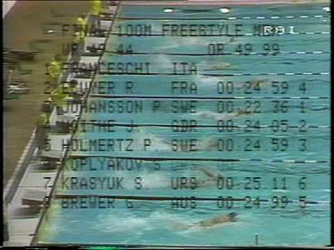 Raffaele Franceschi Raffaele Franceschi Olimpiadi Mosca 1980 finale 100m stile libero