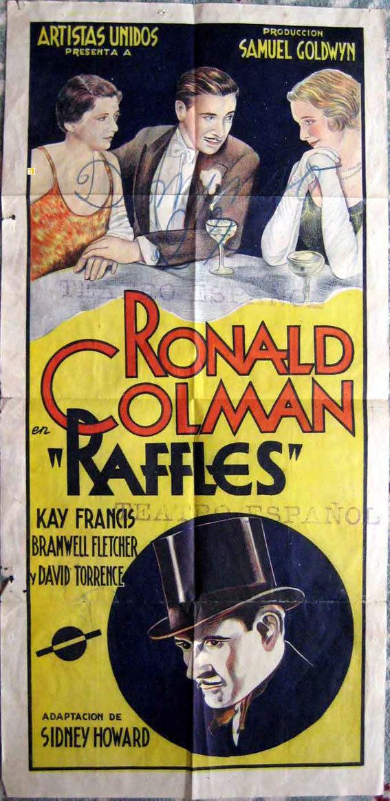 Raffles (1930 film) HERR RAFFLES GOR VISIT MOVIE POSTER RAFFLES MOVIE POSTER