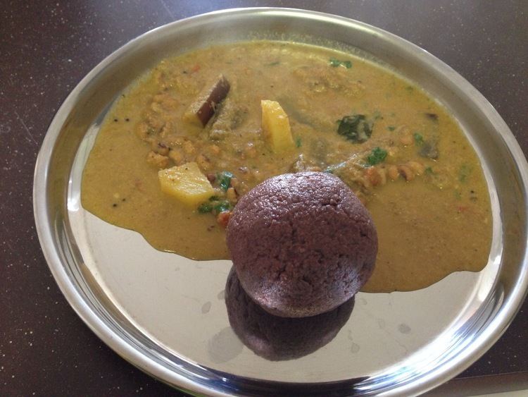 Ragi mudde Soft Ragi Mudde with Steaming Sambhar Recipe sakkathbengaluru