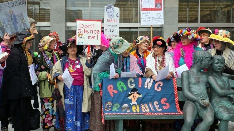 Raging Grannies SpiritWrestlers Blog Raging Grannies Protest Muzzling