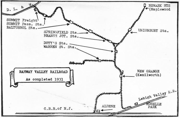 Rahway Valley Railroad Route of the Rahway Valley Railroad