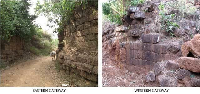Raibania fort Structural remains at the early mediaeval fort at Raibania Orissa