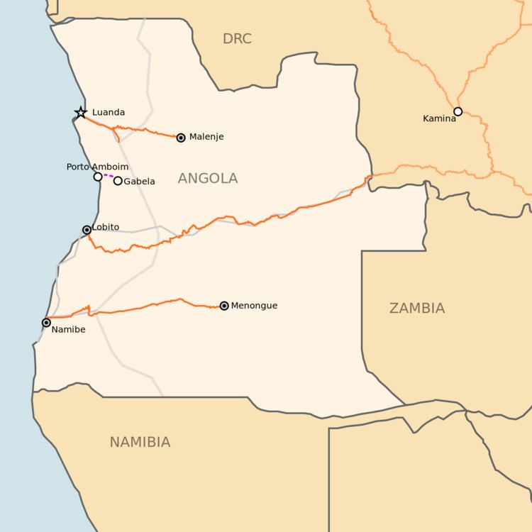 Rail transport in Angola