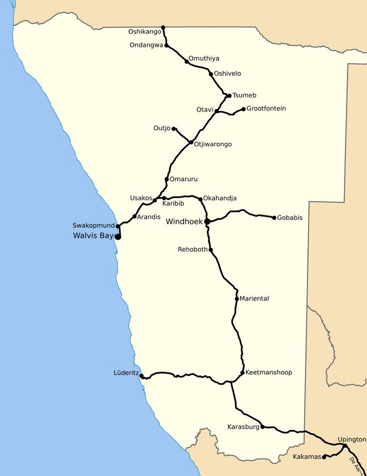 Rail transport in Namibia