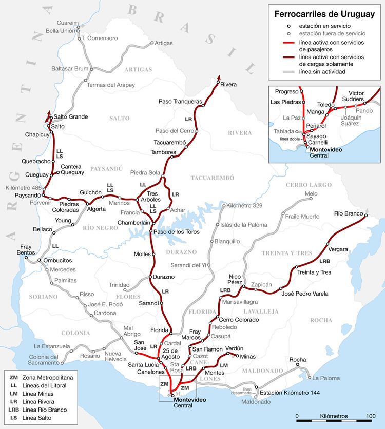 Rail transport in Uruguay