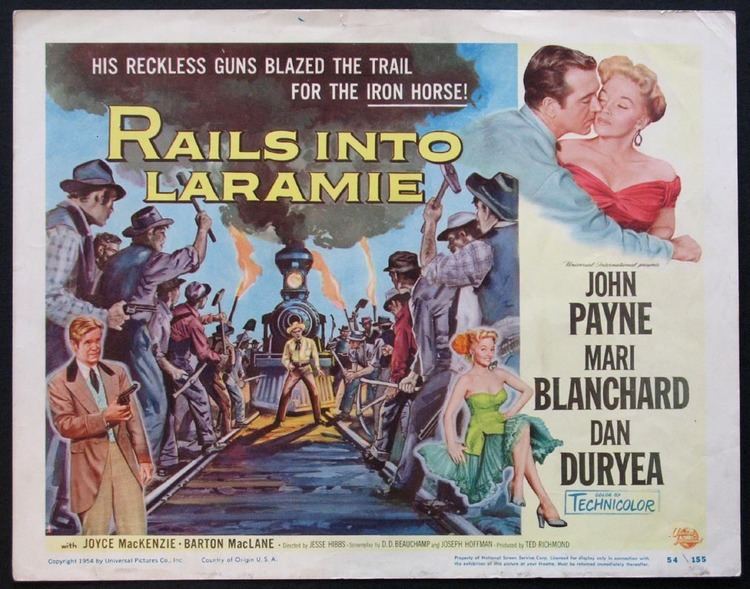 Rails Into Laramie Rieles en Laramie John Payne Mari Blanchard Dan Duryea TC 1954 eBay