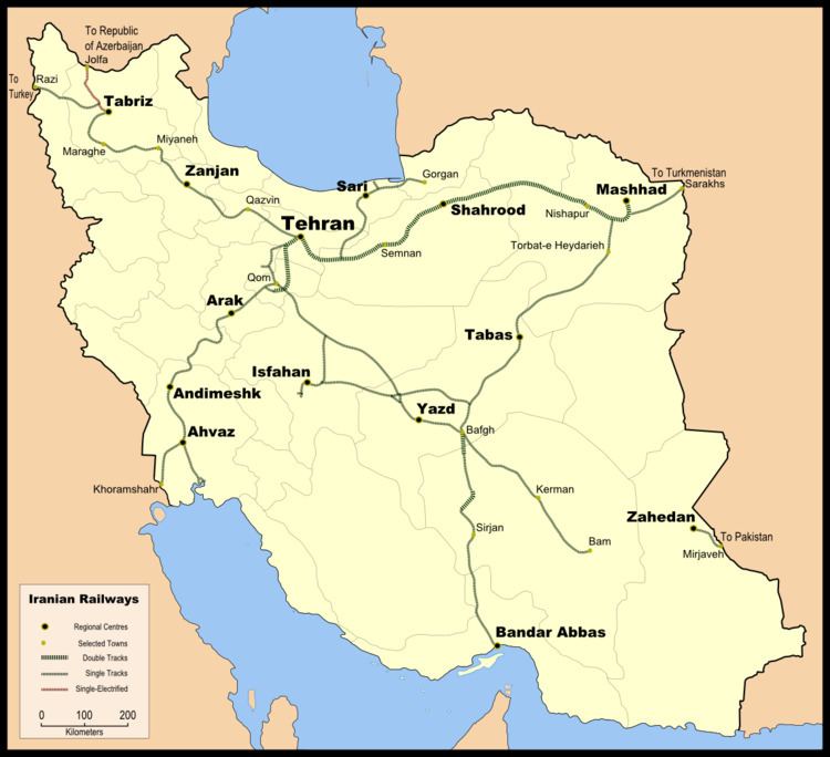 Railway electrification in Iran