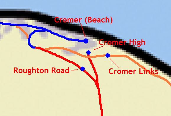 Railway stations in Cromer