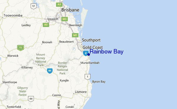 Rainbow Bay Rainbow Bay Surf Forecast and Surf Reports QLD Gold Coast Australia