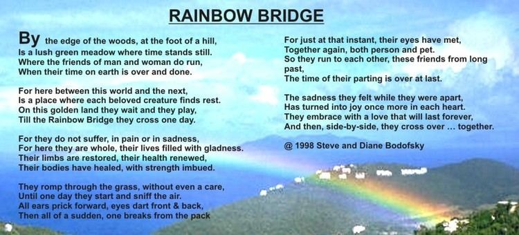 Rainbow Bridge (pets) Rainbow Bridge