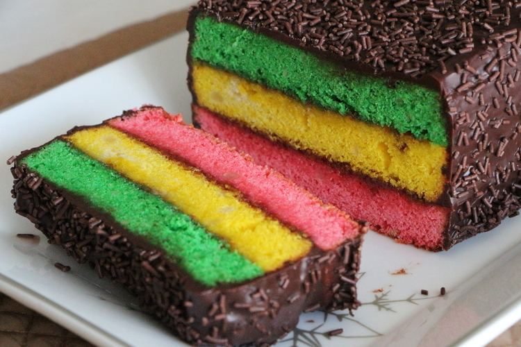 Rainbow cookie Rainbow Cookie Cake The Gourmand Mom
