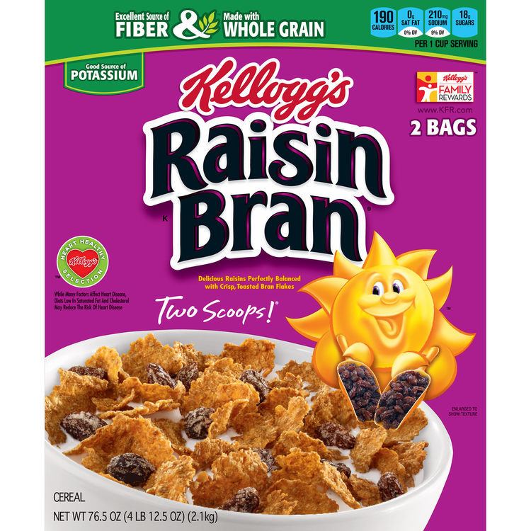 Raisin Bran Kellogg39s Raisin Bran 2 pk765 oz BJ39s Wholesale Club