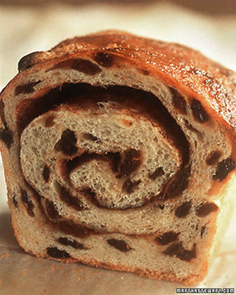 Raisin bread Cinnamon Raisin Bread Recipe Martha Stewart